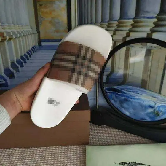 Burberry Check Slides